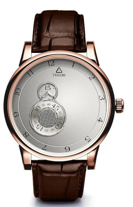 Trilobe Nuit Fantastique Grained Silver Rose Gold NF03AG Replica Watch